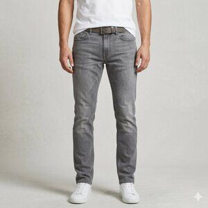 *Jack & Jones Grey Slim Straight Jeans